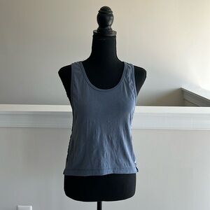 Zella blue cropped workout tank